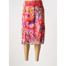 FRANCE RIVOIRE - Jupe mi-longue rose en polyamide - Femme - Taille 48 - Modz