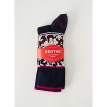 BERTHE AUX GRANDS PIEDS - Chaussettes bleu en laine - Femme - Taille 35-38 - Modz