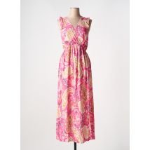 A BELLE BY J.E CREATION - Robe longue rose en viscose - Femme - Taille 36 - Modz