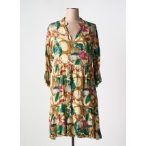 EGO - Robe mi-longue beige en viscose - Femme - Taille 42 - Modz