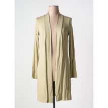 BASIC BY YEST - Gilet manches longues vert en viscose - Femme - Taille 48 - Modz