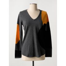 MARBLE - Pull jaune en coton - Femme - Taille 48 - Modz