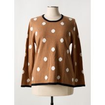 MARBLE - Pull marron en coton - Femme - Taille 44 - Modz