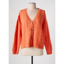 LOLA ESPELETA - Gilet manches longues orange en acrylique - Femme - Taille 38 - Modz