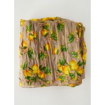 PALME - Foulard beige en coton - Femme - Taille TU - Modz