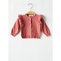 MARESE - Gilet manches longues rose en coton - Fille - Taille TU - Modz