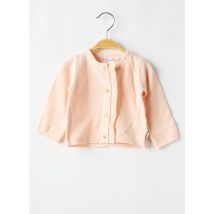P'TIT BISOU - Gilet manches longues rose en coton - Fille - Taille TU - Modz