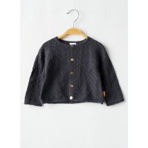 P'TIT BISOU - Gilet manches longues gris en coton - Fille - Taille TU - Modz