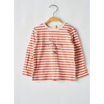 P'TIT BISOU - T-shirt orange en coton - Enfant - Taille TU - Modz
