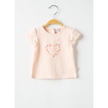 P'TIT BISOU - T-shirt rose en coton - Fille - Taille TU - Modz