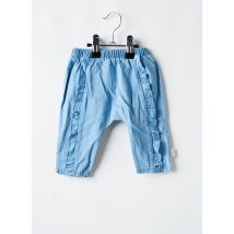P'TIT BISOU - Jeans coupe droite bleu en coton - Fille - Taille TU - Modz
