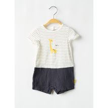 P'TIT BISOU - Combishort gris en coton - Fille - Taille TU - Modz