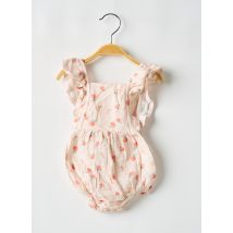 P'TIT BISOU - Barboteuse orange en coton - Fille - Taille TU - Modz