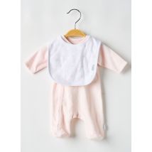 P'TIT BISOU - Pyjama rose en coton - Fille - Taille Prématuré - Modz