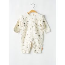 P'TIT BISOU - Combi-pantalon beige en coton - Fille - Taille TU - Modz