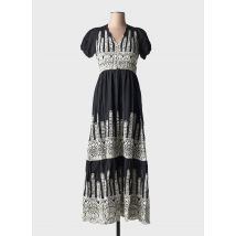 JUBYLEE - Robe longue noir en coton - Femme - Taille 38 - Modz