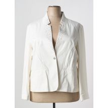 TREND - Blazer beige en coton - Femme - Taille 50 - Modz