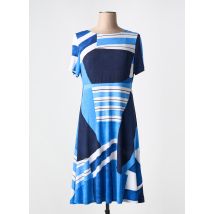 MARBLE - Robe mi-longue bleu en polyester - Femme - Taille 40 - Modz