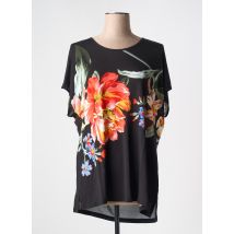 MICHA - T-shirt noir en viscose - Femme - Taille 42 - Modz