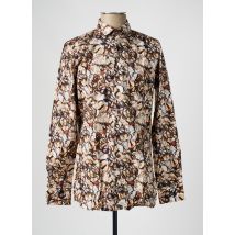DIGEL - Chemise manches longues marron en coton - Homme - Taille M - Modz