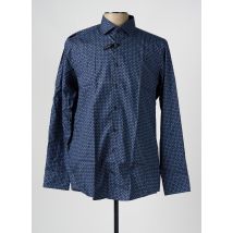 VENTI - Chemise manches longues bleu en coton - Homme - Taille XL - Modz