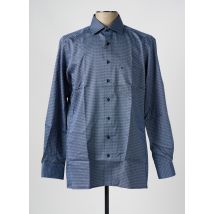OLYMP - Chemise manches longues bleu en coton - Homme - Taille L - Modz