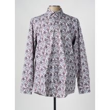 VENTI - Chemise manches longues rouge en coton - Homme - Taille L - Modz