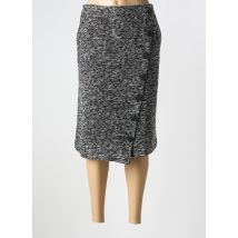 MARBLE - Jupe mi-longue noir en coton - Femme - Taille 48 - Modz