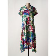 SAM & LILI - Robe mi-longue vert en viscose - Femme - Taille 38 - Modz