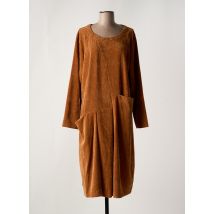 KOKOMARINA - Robe mi-longue marron en polyester - Femme - Taille 42 - Modz