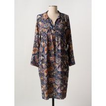 VIE NOCTURNE - Robe mi-longue bleu en polyester - Femme - Taille 40 - Modz