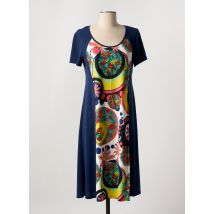JEAN DELFIN - Robe mi-longue bleu en polyester - Femme - Taille 40 - Modz