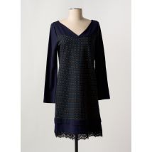 MISS SIDECAR - Robe mi-longue bleu en viscose - Femme - Taille 44 - Modz