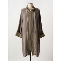 ALAIN MURATI - Manteau long marron en polyester - Femme - Taille 38 - Modz