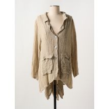MARILU - Veste casual beige en lin - Femme - Taille 40 - Modz