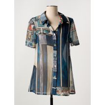 JEAN DELFIN - Tunique manches courtes bleu en polyester - Femme - Taille 38 - Modz