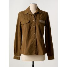 AQUA - Chemisier marron en coton - Femme - Taille 42 - Modz