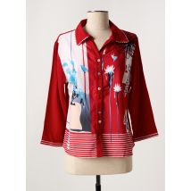 FIGURE LIBRE - Chemisier rouge en polyester - Femme - Taille 40 - Modz