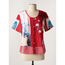 FIGURE LIBRE - Chemisier rouge en polyester - Femme - Taille 38 - Modz