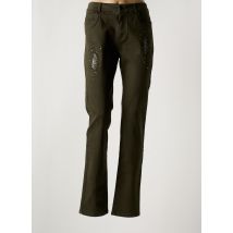 FARFALLA ROSSO - Jeans coupe slim vert en coton - Femme - Taille 42 - Modz