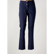 FILIPINE LAHOYA - Pantalon slim bleu en coton - Femme - Taille 40 - Modz