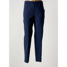 HALOGENE - Pantalon droit bleu en viscose - Femme - Taille 48 - Modz