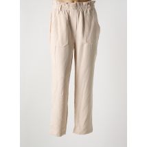 AN' GE - Pantalon droit beige en polyester - Femme - Taille 36 - Modz