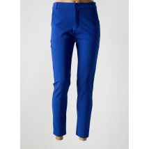 MARINA V - Pantalon chino bleu en coton - Femme - Taille 36 - Modz