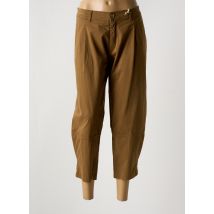 AQUAJEANS - Pantalon 7/8 marron en coton - Femme - Taille 46 - Modz