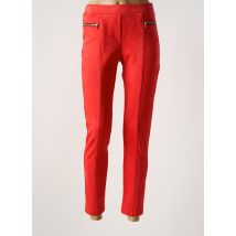 HALOGENE - Jegging orange en polyester - Femme - Taille 42 - Modz