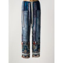 JEAN DELFIN - Pantalon droit bleu en polyester - Femme - Taille 40 - Modz