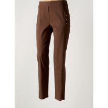 HALOGENE - Jegging marron en viscose - Femme - Taille 44 - Modz