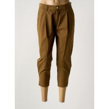 AQUAJEANS - Pantalon 7/8 marron en coton - Femme - Taille 38 - Modz