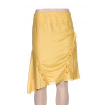 QUATTRO - Jupe mi-longue jaune en polyester pour femme - Taille 38 - Modz